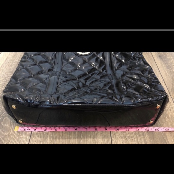 Tory Burch Black Patent Leather Tote - Picture 8 of 16